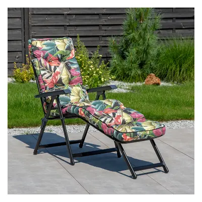 Polohovací zahradní lehátko Lena Lounger Black Edition G052-23IB PATIO