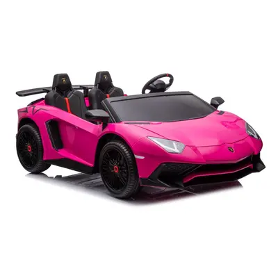 Dětské elektrické autíčko Lamborghini Aventador SV 400W růžové