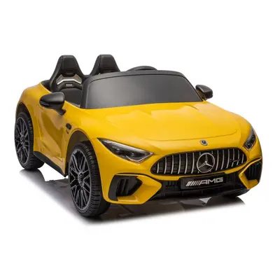 Elektrické autíčko Mercedes AMG SL63 24V 2x200W lakované žluté