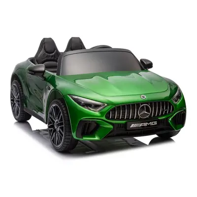 Elektrické autíčko Mercedes AMG SL63 24V 2x200W lakované zelené