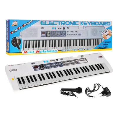 Dětský keyboard XXL bílý