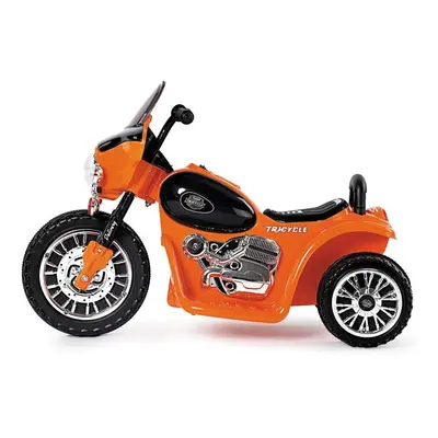 Dětská elektrická motorka Harley 6V oranžová