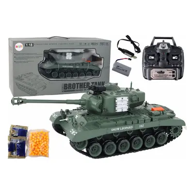 Tank na dálkové ovládání Leopard R/C 1:18 šedý