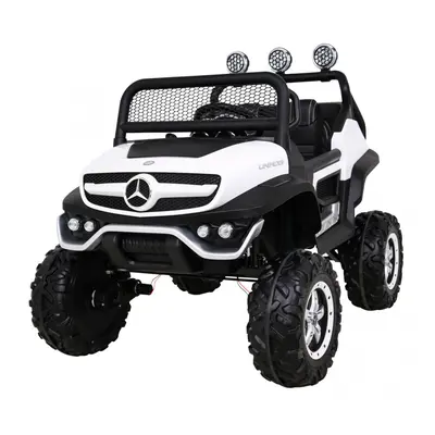 Tomido Elektrické autíčko Mercedes Unimog S, 4x4, 12V Bílé