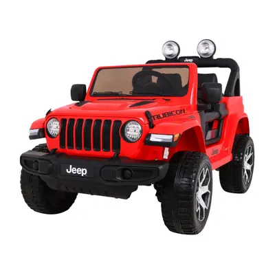 HračkyZaDobréKačky Elektrické autíčko Jeep Wrangler Rubicon červené