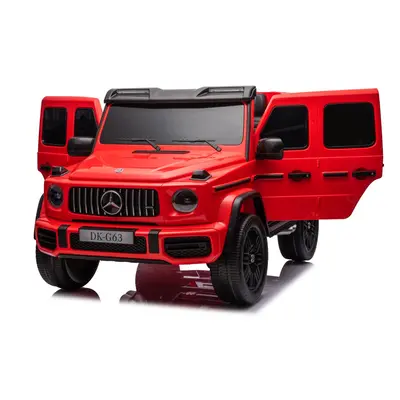 HračkyZaDobréKačky Elektrické autíčko Mercedes G63 AMG Strong 2x280W červené