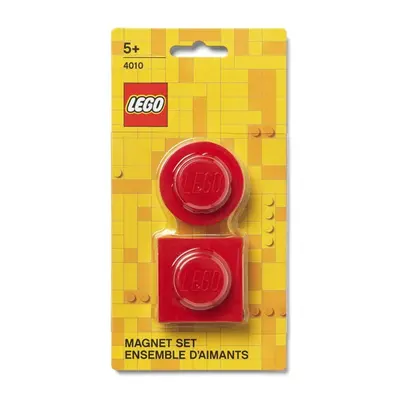 Lego® iconic magnetky, set 2 ks červené