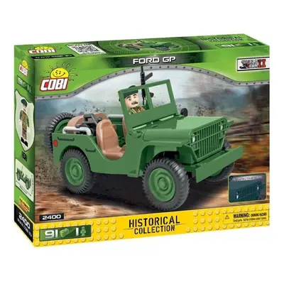 Cobi 2400 small army ii ww: terénní automobil ford gp, 91 k, 1 f