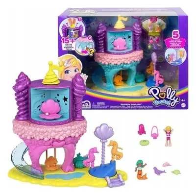 Polly pocket pollyville lunapark duhová zátoka sirén, mattel gyk42