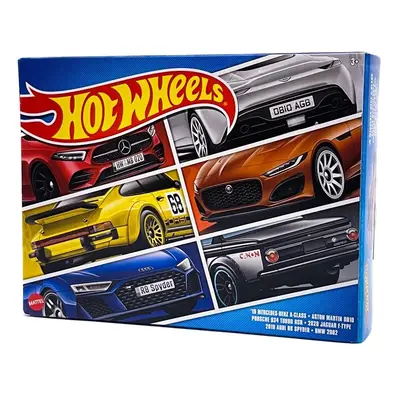 Hot wheels® legends tématický angličák evropští závoďáci 6ks