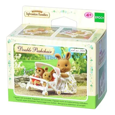 Sylvanian families 4533 sportovní kočárek pro dvojčata