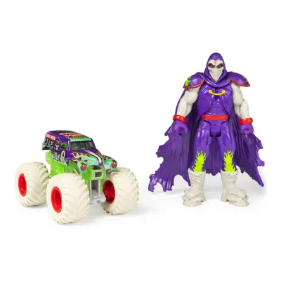 Spin master monster jam kovové auto s figurkou grave digger a grim