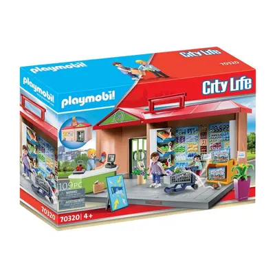 Playmobil 70320 přenosný obchod s potravinami