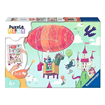 Ravensburger 05596 puzzle & play královská grilovačka 2x24 dílků