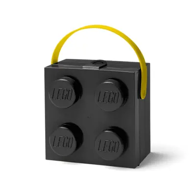 Lego® svačinový box s rukojetí černý