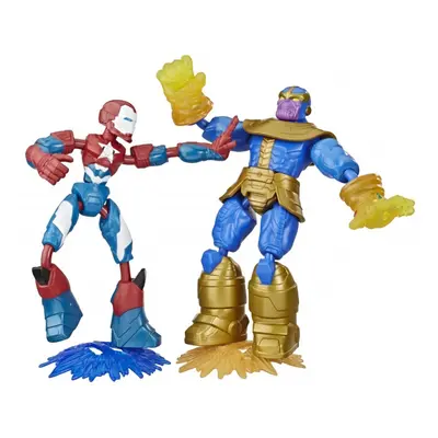 Hasbro avengers figurka bend and flex duopack iron patriot vs thanos