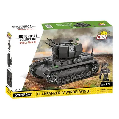 Cobi 2548 world war ii samohybný protiletadlový kanon flakpanzer iv wirbelwind