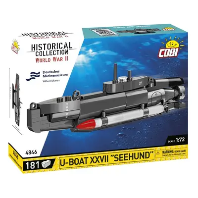 Cobi 4846 německá ponorka u-boat xxvii seehund