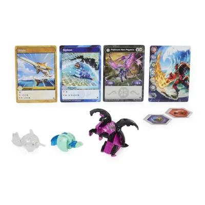 Bakugan trojbalení s true metal figurkou s4 neo pegatrix x nano blade x nano siphon