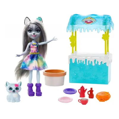 Enchantimals hawna husky a zimní obchod, mattel gjx37