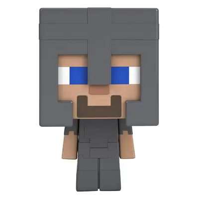 Mattel minecraft mini mob hlava steve v netheritském brnění, hkr63