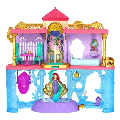 Mattel disney princess malá panenka ariel a královský zámek, hlw95