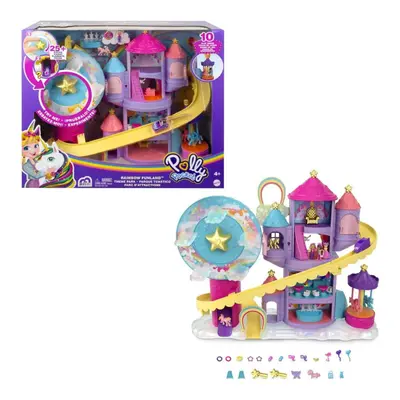 Polly pocket pollyville duhový zábavní park, mattel gyk44/hbt13