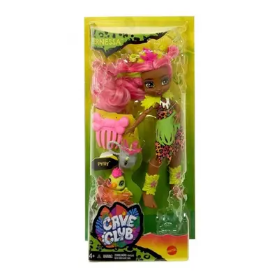 Mattel cave club panenka fernessa s dino zvířátkem ptilly, gnl85