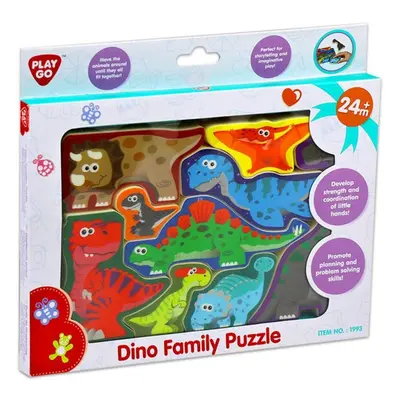 Playgo 1993 puzzle/vkládačka deskové dinosauři