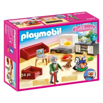 Playmobil 70207 obývací pokoj s krbem