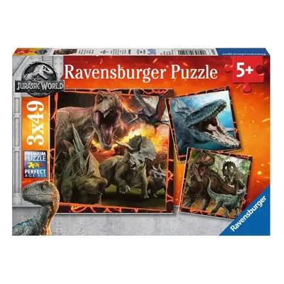 Ravensburger 08054 puzzle jurský svět: zánik říše 3x49 dílků