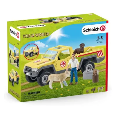 Schleich 42503 záchranné terénní auto s veterinářem