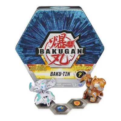 Bakugan plechový box s exkluzivním bakuganem s3, modrý