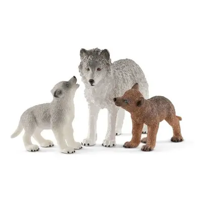 Schleich 42472 vlčice a mláďata vlka