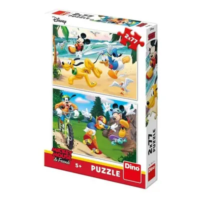 Dino puzzle wd mickey sportuje 2x77d.