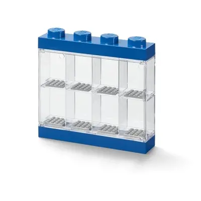 Lego® vitrínka na 8 minifigurek modrá