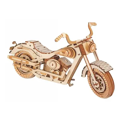 Woodcraft dřevěné 3d puzzle motocykl hd 1