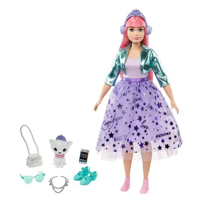 Barbie adventure stylová princezna daisy se sluchátky, mattel gml77