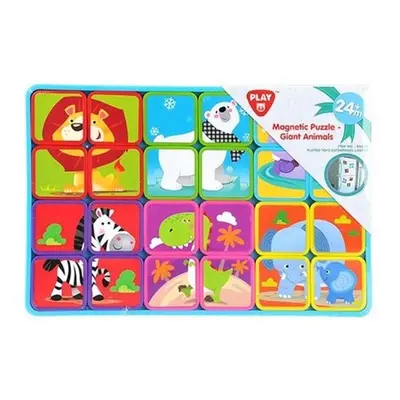 Playgo 90403 puzzle magnetické deskové zvířata