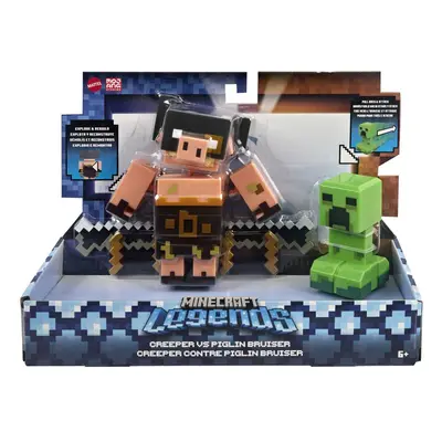 Mattel minecraft legends creeper vs piglin bruiser