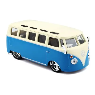 Bburago plus volkswagen van samba modrý 1:32