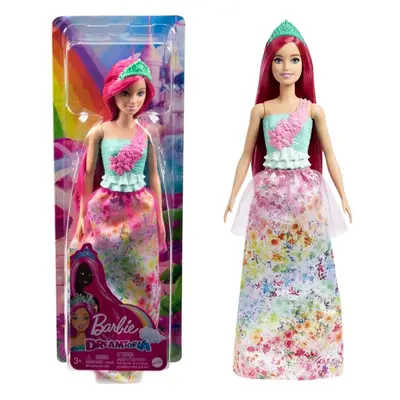 Barbie dreamtopia kouzelná princezna růžové vlasy, hgr15