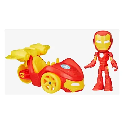 Hasbro spiderman spidey and his amazing friends iron man s vozidlem