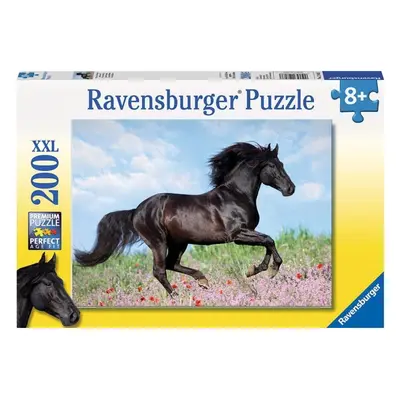 Ravensburger 12803 puzzle černý hřebec 200 dílků xxl