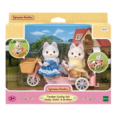 Sylvanian families 5637 tandemové kolo pro husky sourozence