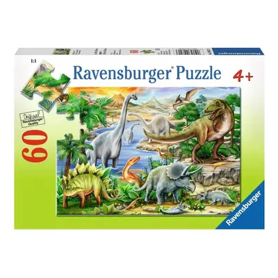 Ravensburger 09621 puzzle prehistorický život 60 dílků