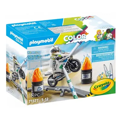 Playmobil 71377 color: silniční motorka