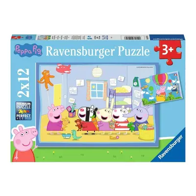 Ravensburger 05574 prasátko peppa: peppino dobrodružství 2x12 dílků