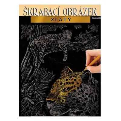 Škrábací obrázek gold levhart