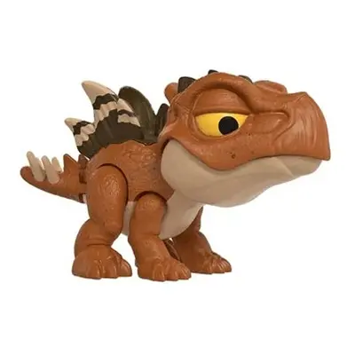 Jurský svět snap squad stegosaurus s pohyblivou čelistí, mattel hcm22